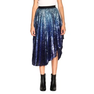 gonna pailettes e plissettato PINKO lottare