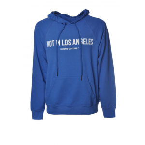 DANIELE ALESSANDRINI felpa con cappuccio azzurra