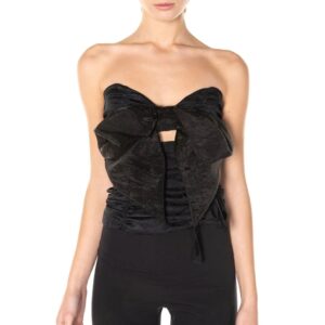 NINEMINUTES top nero a fascia