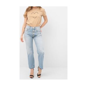 VICOLO jeans con bottoni gioiello