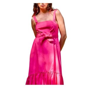 KAOS abito fuxia con fiocco