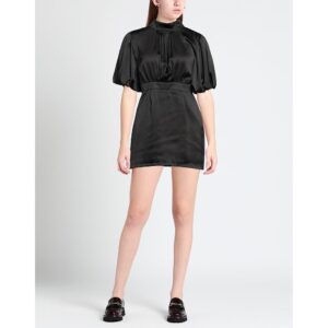 ACTUALEE abito nero corto con maniche a palloncino