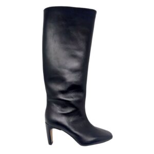 BIANCA DI stivale nero tacco quadrato