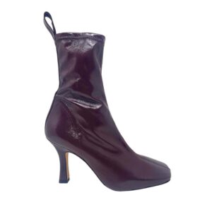 BIANCA DI stivaletto vernice caffè