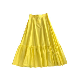 VICOLO gonna in cotone giallo