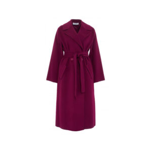 KAOS cappotto ciclamino con fascia