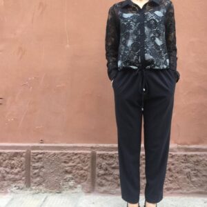 RUE8ISQUIT - tuta elegante con corpetto in pizzo