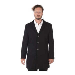 DANIELE ALESSANDRINI cappotto cannone nero