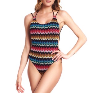 COTAZUR costume intero fantasia missoni