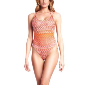 COTAZUR costume intero maglia fantasia missoni