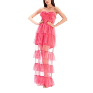 SILENCE abito in tulle a balze