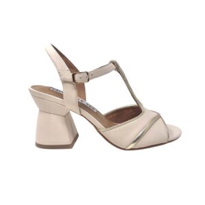 EMANUELLE VEE sandalo panna oro