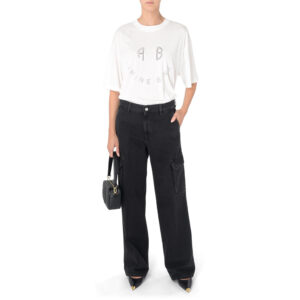 NINE IN THE MORNING jeans cargo nero GAIA