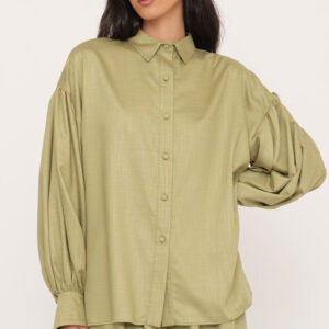 ACTUALEE camicia verde oliva