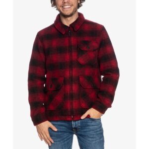 IMPURE giacca bomber in lana check rossa