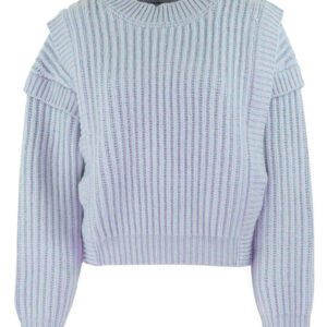 ISABELLE BLANCHE maglione a coste larghe azzurro