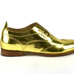L'F SHOES gipsy oro metal cuoio