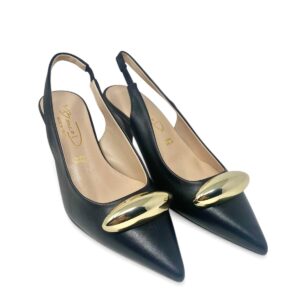 BIANCA DI scarpa nappa nero cuoio