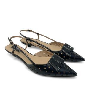 WERNER scarpa pelle nera traforata