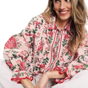 FARM RIO camicia mussola ricamata